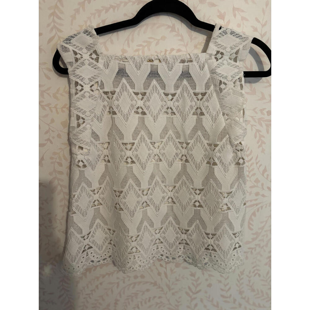 NOT FOR SALE! MaJE Lace Geometric Linda Top sz S - Picture 5 of 7